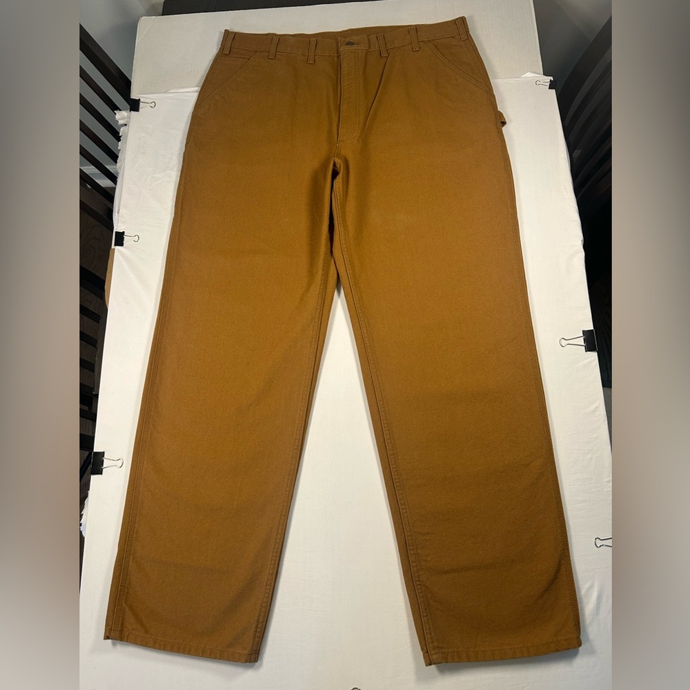 Carhartt Loose Fit Washed Duck Utility Work Pant Men's 44x36 Brown BN0011-M New